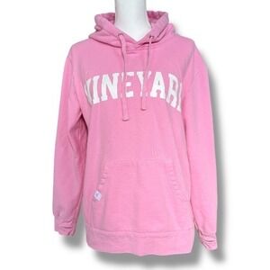 Martha's Vineyard Collection Pink Hoodie Sweatshirt Women's Medium Pullover Logo